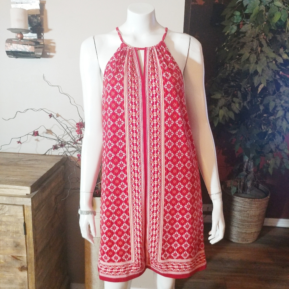 Max Studio Patterned Halter Dress - Picture 3 of 8